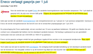 gasprijs stadsverwarming warmtewet NMDA