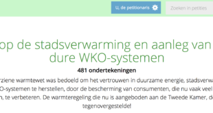 petitie, WKO, warmte, stadsverwarming, warmtewet, warmtebesluit, warmteregeling